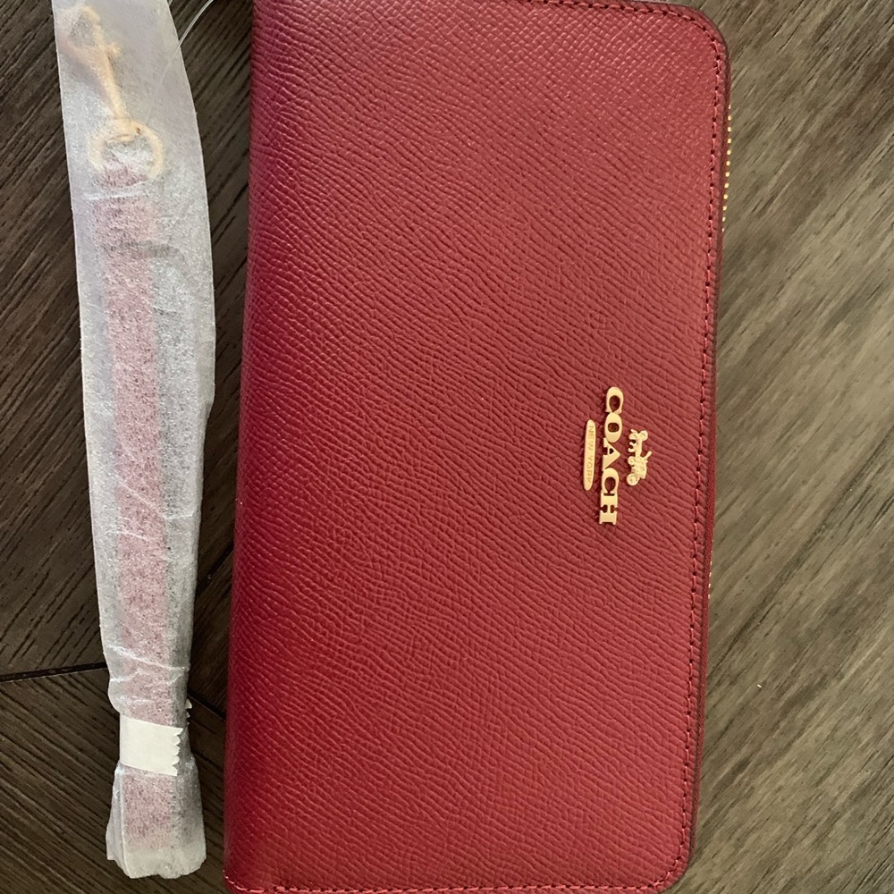 NWT Red Coach Wallet